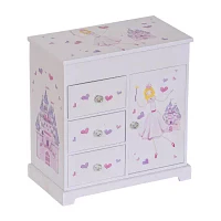 Mele and Co Adalyn Musical Ballerina Pink & White Jewelry Box