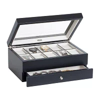 Mele and Co Grant Mens Java-Finish Watch Box