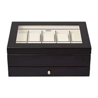 Mele and Co Grant Mens Java-Finish Watch Box