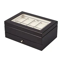 Mele and Co Grant Mens Java-Finish Watch Box