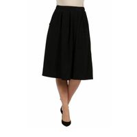 24seven Comfort Apparel Womens Mid Rise A-Line Skirt