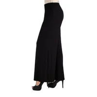 24/7 Comfort Apparel Comfortable Solid Palazzo Pants