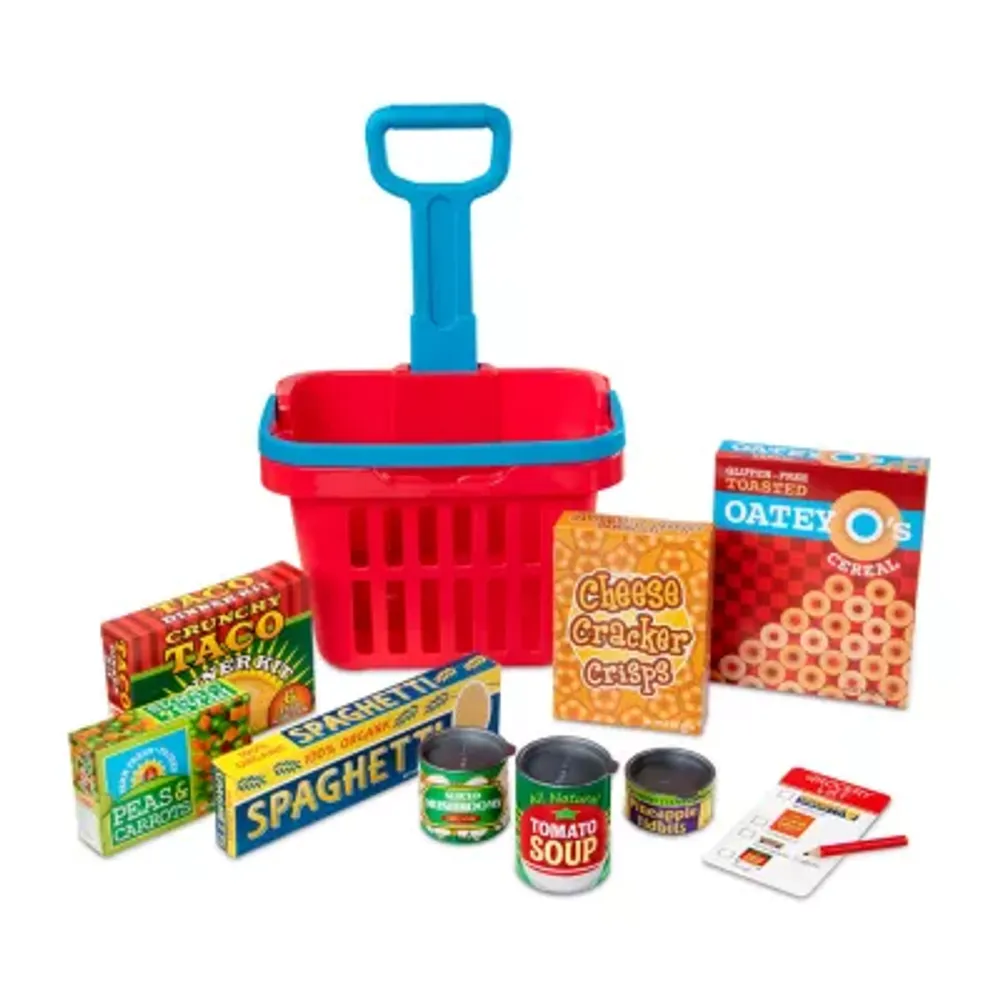 Melissa & Doug Fill And Roll Grocery Basket Housekeeping Toy