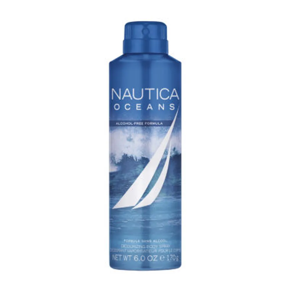 Nautica Oceans Deodorizing Body Spray, 6 Oz