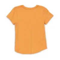 Xersion Little & Big Girls V Neck Short Sleeve Graphic T-Shirt