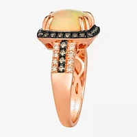 Le Vian® Grand Sample Sale™ Ring featuring 1 5/8 CT. Neopolitan Opal™ 1/3 CT. Chocolate Diamonds® 1/6 CT. Nude Diamonds™ set in 14K Strawberry Gold®
