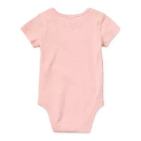 Okie Dokie Baby Girls Round Neck Short Sleeve Bodysuit