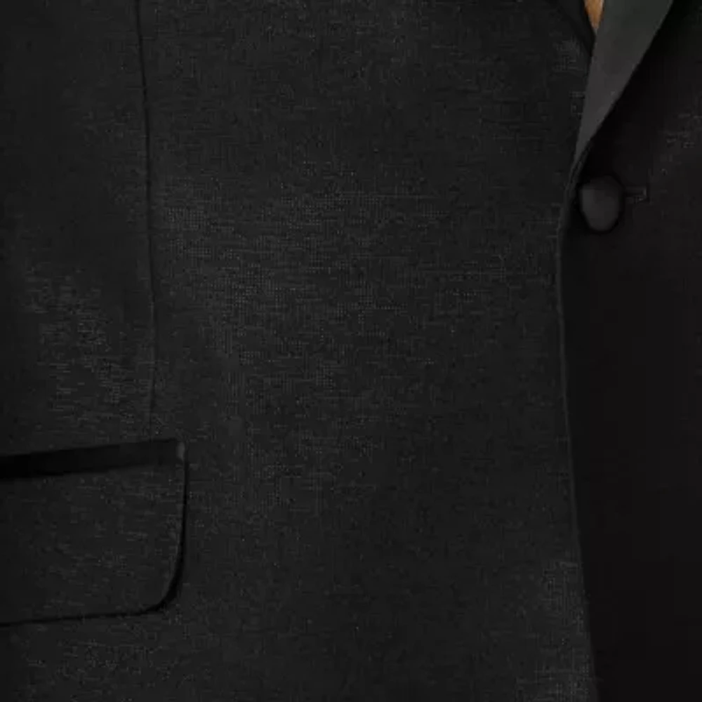J. Ferrar Mens Stretch Fabric Slim Fit Tuxedo Jacket