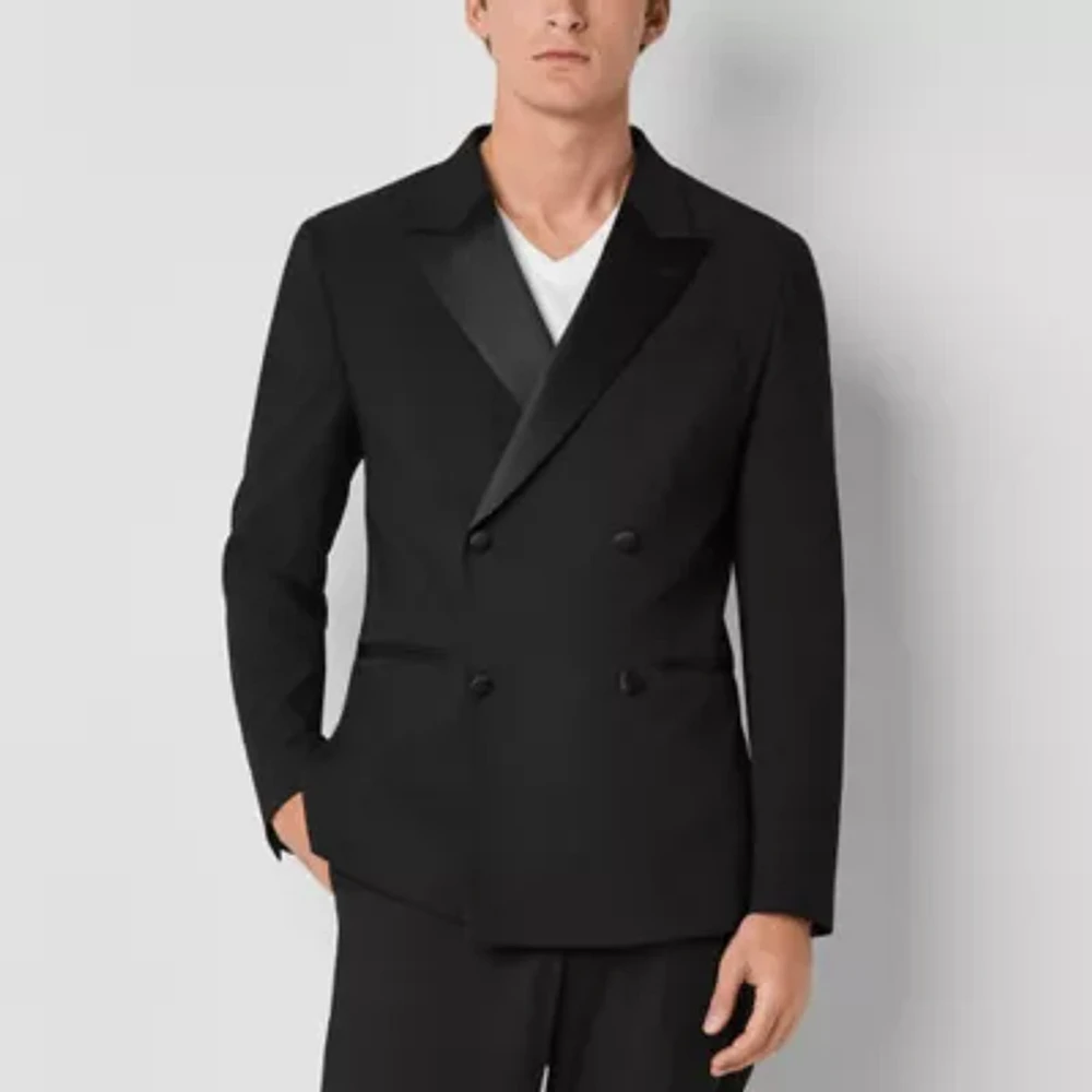 J. Ferrar Mens Slim Stretch Fabric Slim Fit Suit Jacket