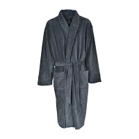 Hanes Mens Big and Tall Fleece Long Sleeve Knee Length Robe