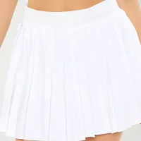 Forever 21 Nylon Skort Womens High Rise Pleated Skirt Juniors