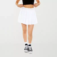 Forever 21 Nylon Skort Womens High Rise Pleated Skirt Juniors