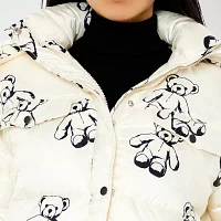 Forever 21 Bear Puffer Midweight Womens Juniors Jacket