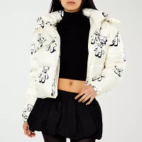 Forever 21 Bear Puffer Midweight Womens Juniors Jacket