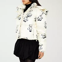 Forever 21 Bear Puffer Midweight Womens Juniors Jacket