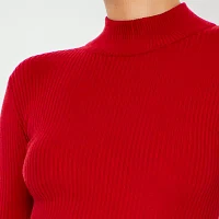 Forever 21 Red Turtleneck Sweater Dress Womens Long Sleeve Bodycon Juniors