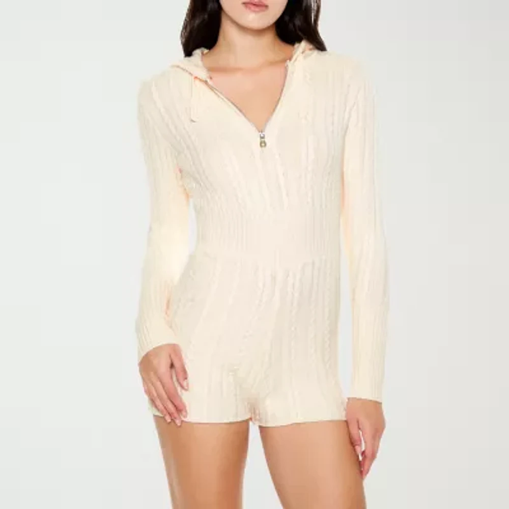 Forever 21 Long Sleeve Romper-Juniors