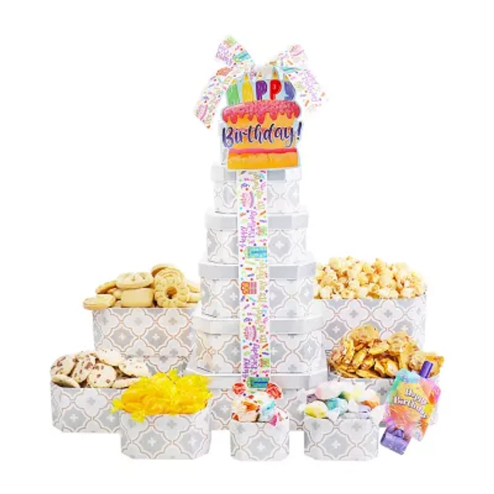 Alder Creek Birthday Celebrations 7 High Gift Tower Food Set