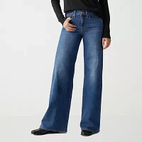 Levi's Womens Mid Rise Wide Leg Jean