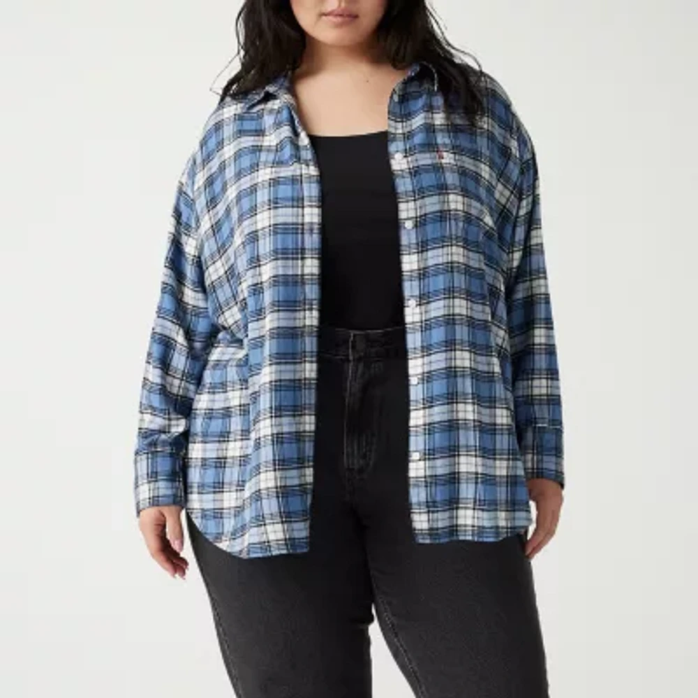 Levi's Plus Pl Henri Womens Long Sleeve Flannel Shirt