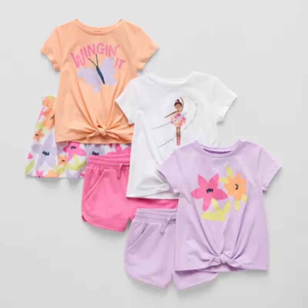 Okie Dokie Toddler & Little Girls 6-pc. Short Set