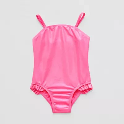 Okie Dokie Toddler & Little Girls Shimmer One Piece Swimsuit