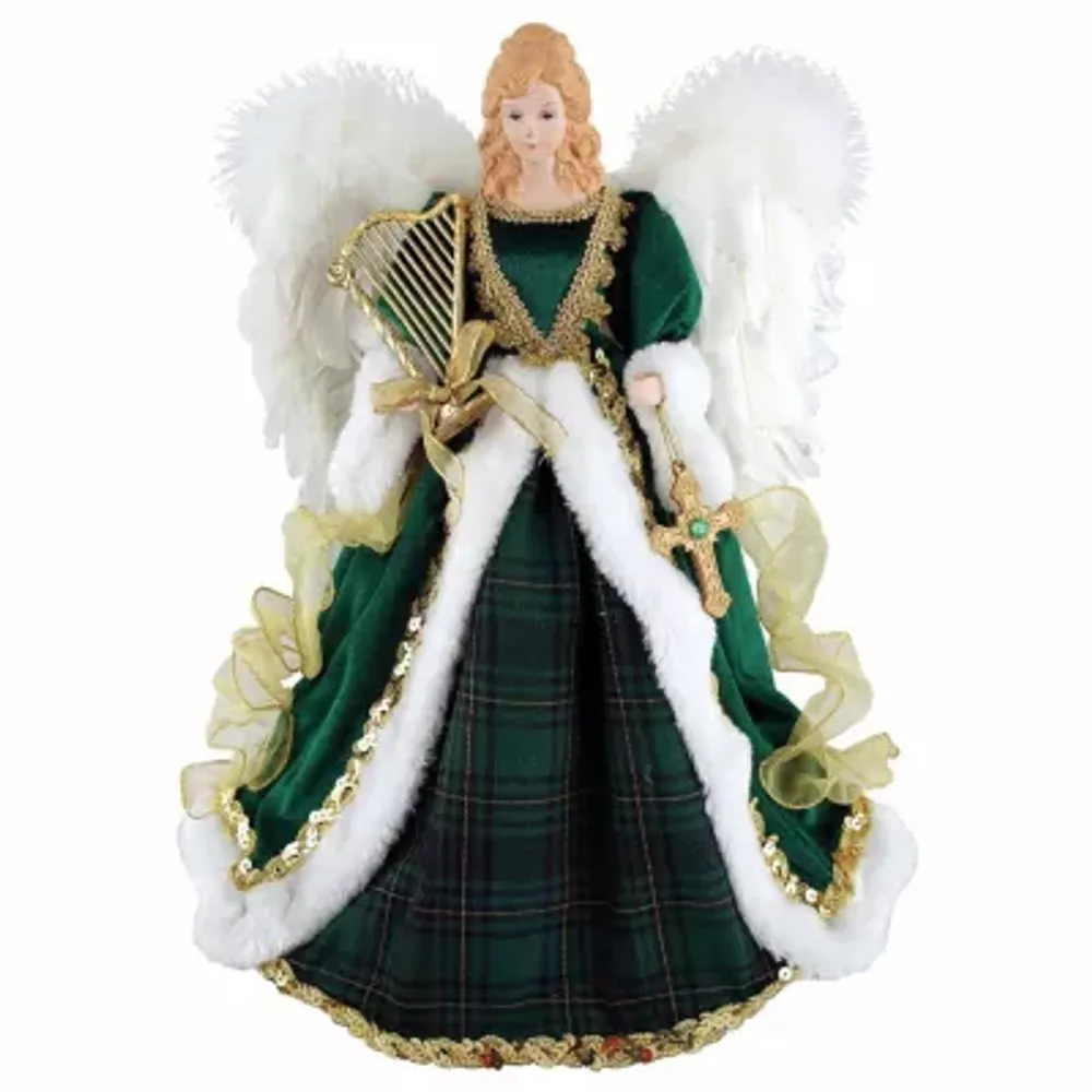 Hand Painted Christmas Angel Figurine