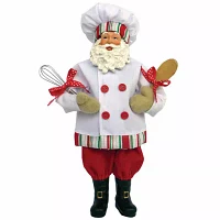 12" Hand Painted Baker Santa Figurine