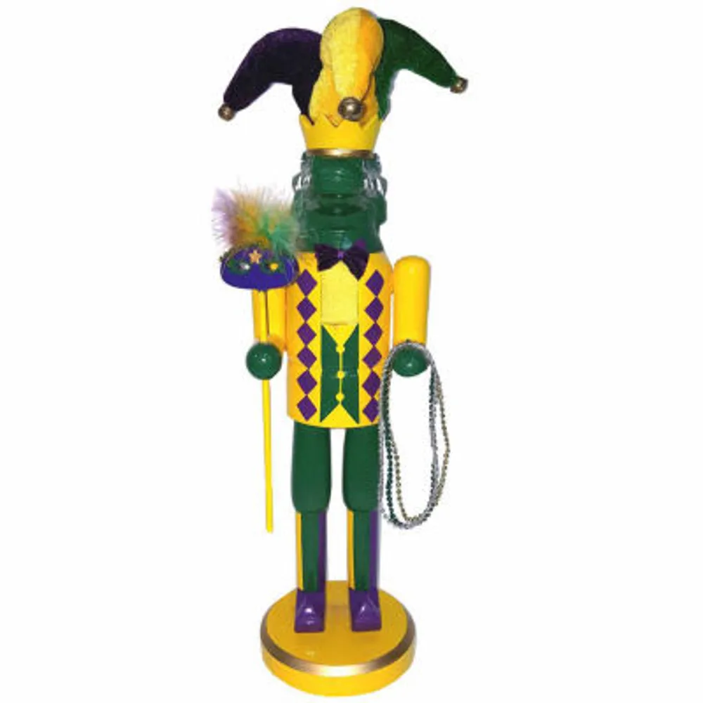 14" Mardi Gras " Christmas Nutcracker