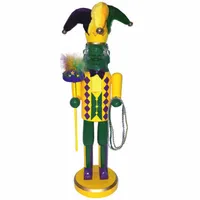 14" Mardi Gras " Christmas Nutcracker