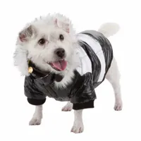 The Pet Life Fashion Striped Ultra-Plush Pet Parka Coat