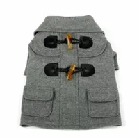 The Pet Life Military Static Rivited Fashion Collared Wool Coat