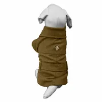 The Pet Life Galore Back-Buckled Fashion Wool Coat