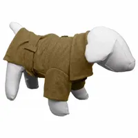 The Pet Life Galore Back-Buckled Fashion Wool Coat