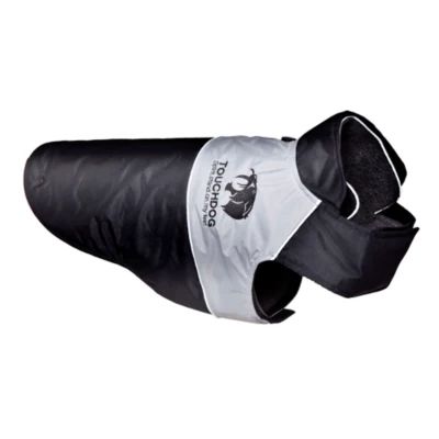 The Pet Life Touchdog Lightening-Shield Waterproof 2-in-1 Convertible Dog Jacket w/ Blackshark technology
