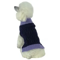 The Pet Life Oval Weaved Heavy Knitted Fashion Designer Dog Sweater