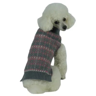 The Pet Life Vintage Symphony Static Fashion Knitted Dog Sweater