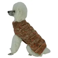 The Pet Life Royal Bark Heavy Cable Knitted Designer Fashion Dog Sweater