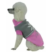 The Pet Life Snow Flake Cable-Knit Ribbed FashionTurtle Neck Dog Sweater