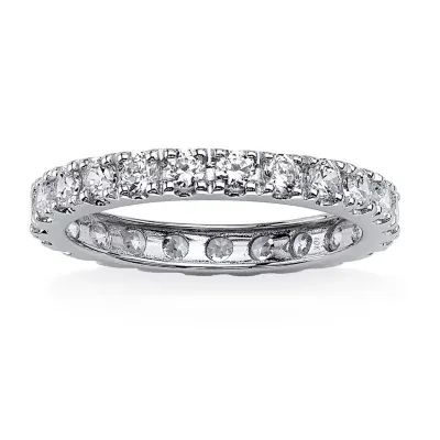 DiamonArt® 3MM 2 1/3 CT. T.W. White Cubic Zirconia 10K Gold Band