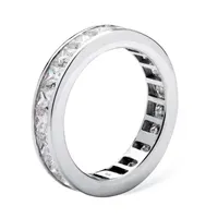 DiamonArt® 4MM 5 1/4 CT. T.W. White Cubic Zirconia 10K Gold Band