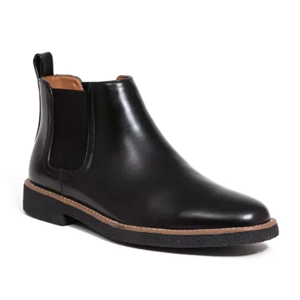 Deer Stags Mens Rockland Block Heel Chelsea Boots