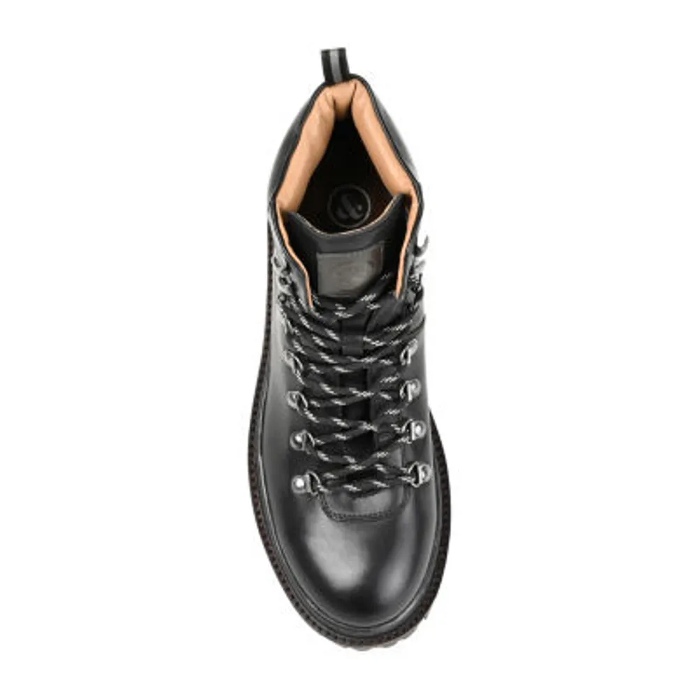 Thomas And Vine Mens Grant Block Heel Lace-Up Boots