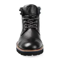 Thomas And Vine Mens Reddick Block Heel Lace-Up Boots