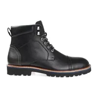 Thomas And Vine Mens Reddick Block Heel Lace-Up Boots