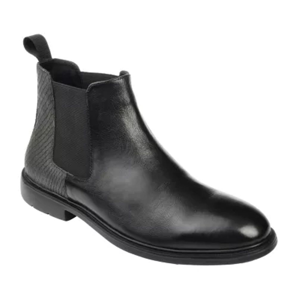 Thomas And Vine Mens Jc Oswald Block Heel Chelsea Boots