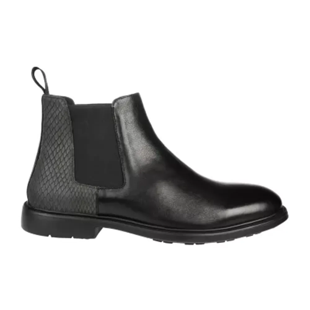 Thomas And Vine Mens Jc Oswald Block Heel Chelsea Boots