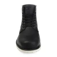 Territory Mens Axel Flat Heel Lace-Up Boots