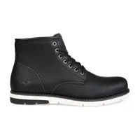 Territory Mens Axel Flat Heel Lace-Up Boots