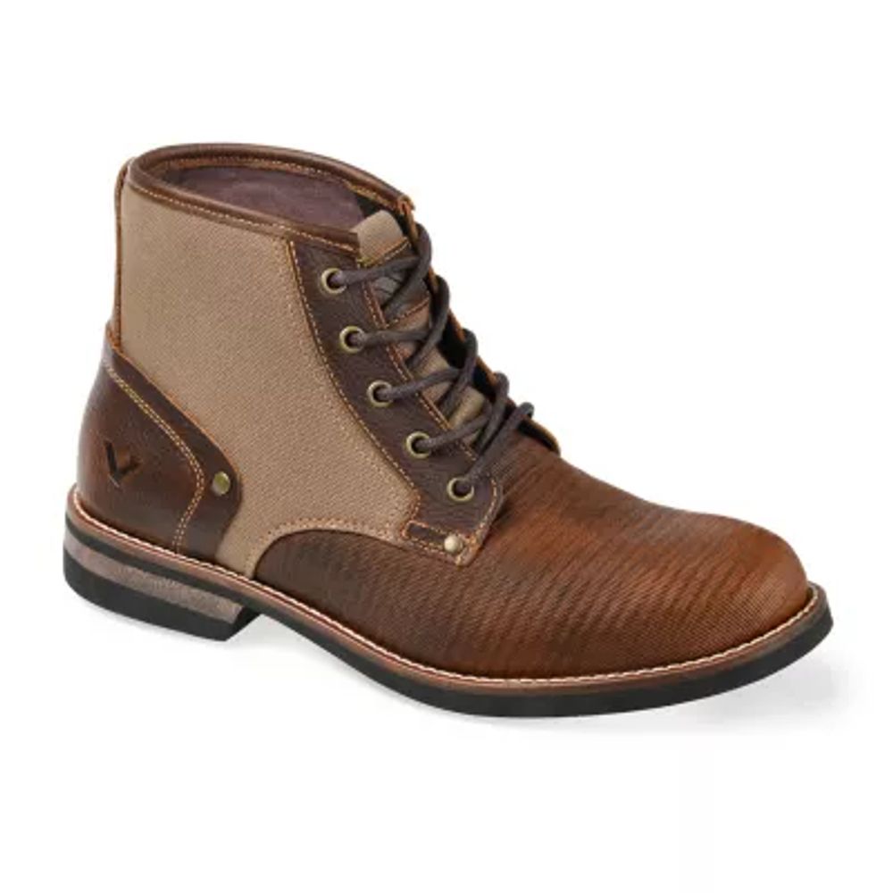 Territory Mens Summit Block Heel Lace-Up Boots